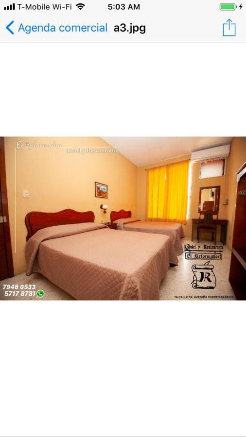 Hotel El Reformador Puerto Barrios Exteriör bild